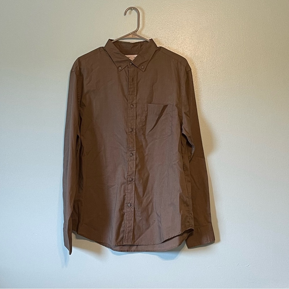 Men’s Old Navy Brown Slim Fit Button Up Dress Shirt